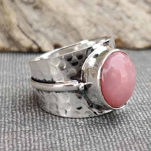 Sterling silver with Pink Opal - Picture 2 of 9